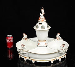 Meissen Porcelain Monkey Centerpiece, Modeled by Max Esser from “Reineke Fuchs”