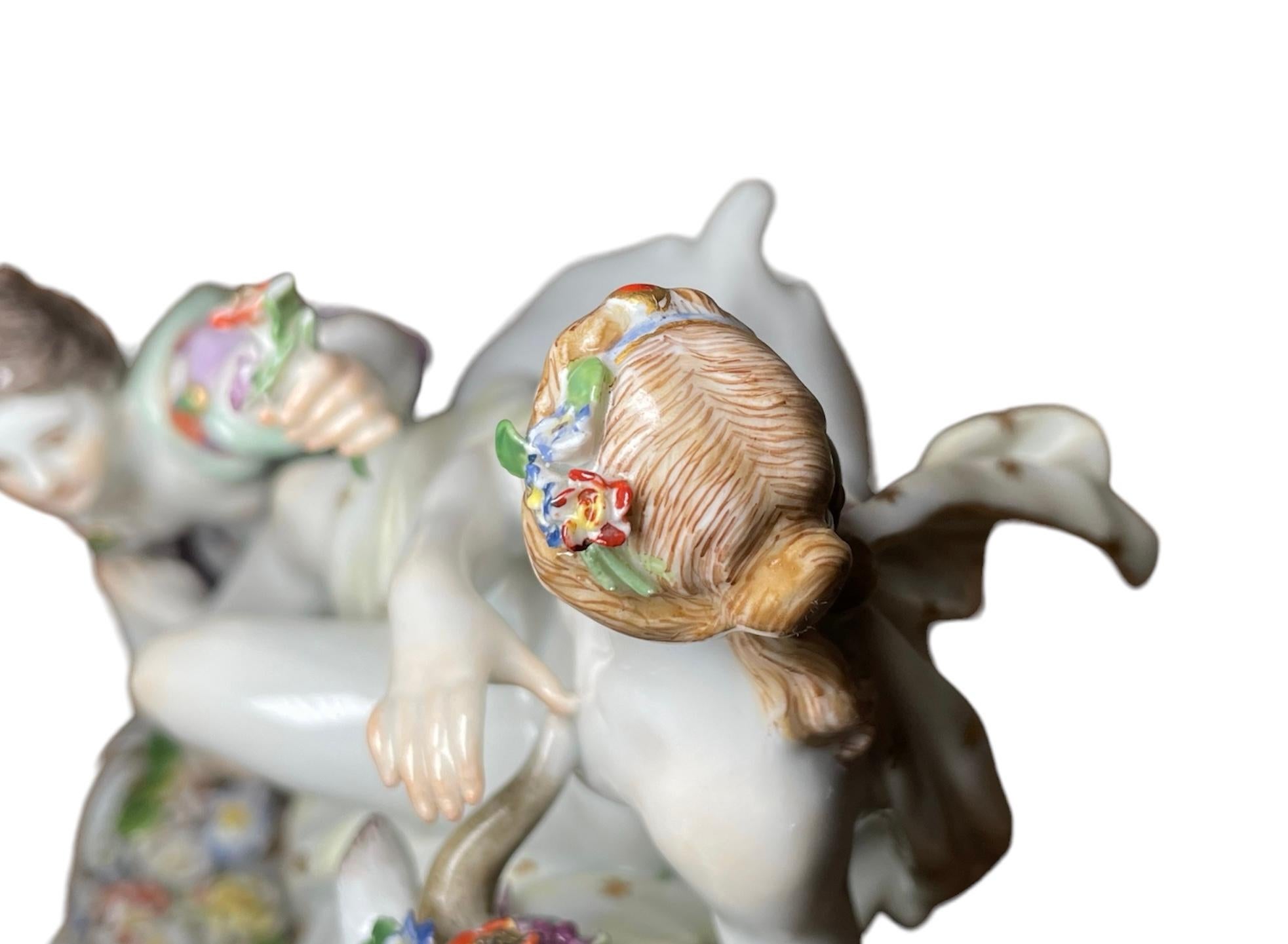 Meissen Porcelain Escultura Grupo Mitológico- Europa Y El Toro en venta 6