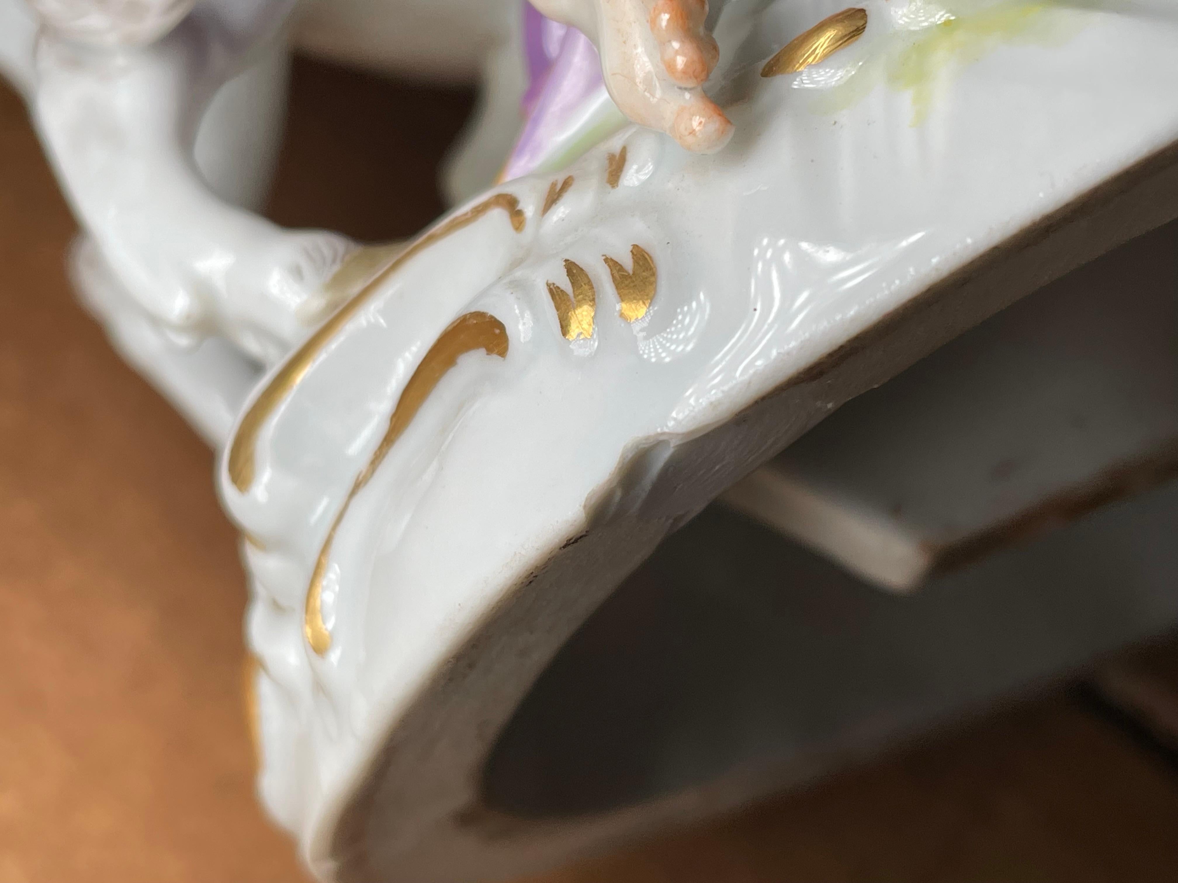 Meissen Porcelain Escultura Grupo Mitológico- Europa Y El Toro en venta 8