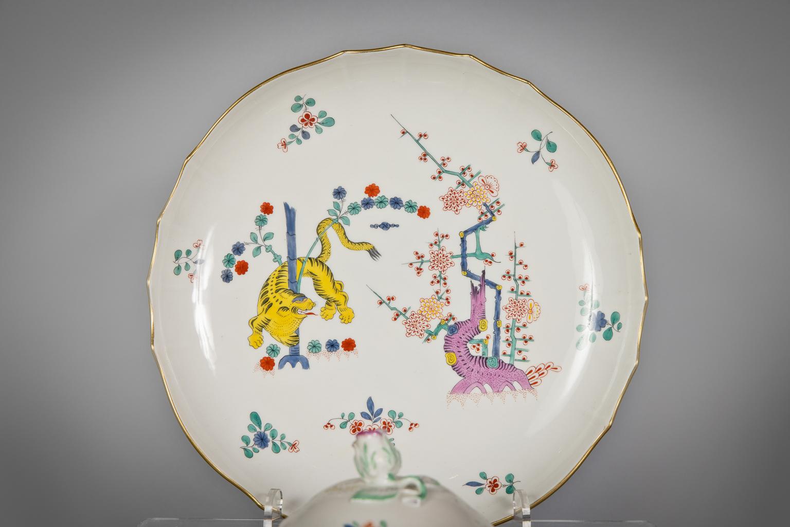 Meissen Porcelain 'Old Rich Yellow Lion' Tee- und Kaffeeservice, um 1900 im Angebot 5
