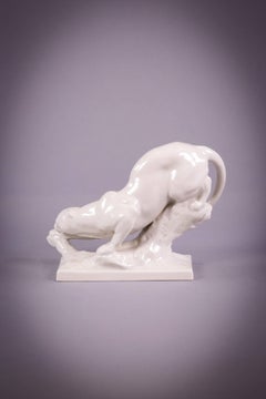 Meissen Porcelain Panther, circa 1920