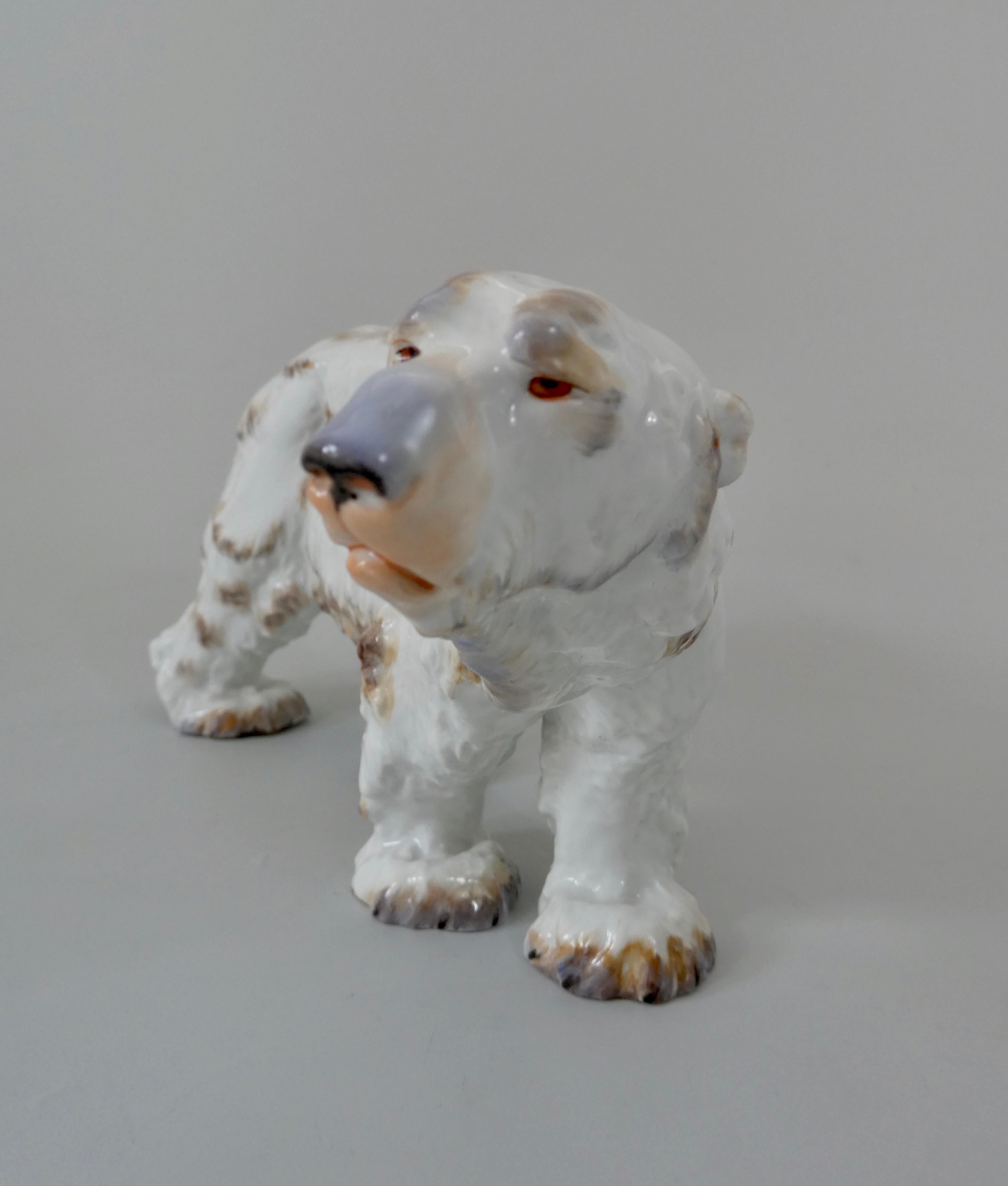 Meissen Porcelain Polar Bear, Otto Jarl, 20th Century 1