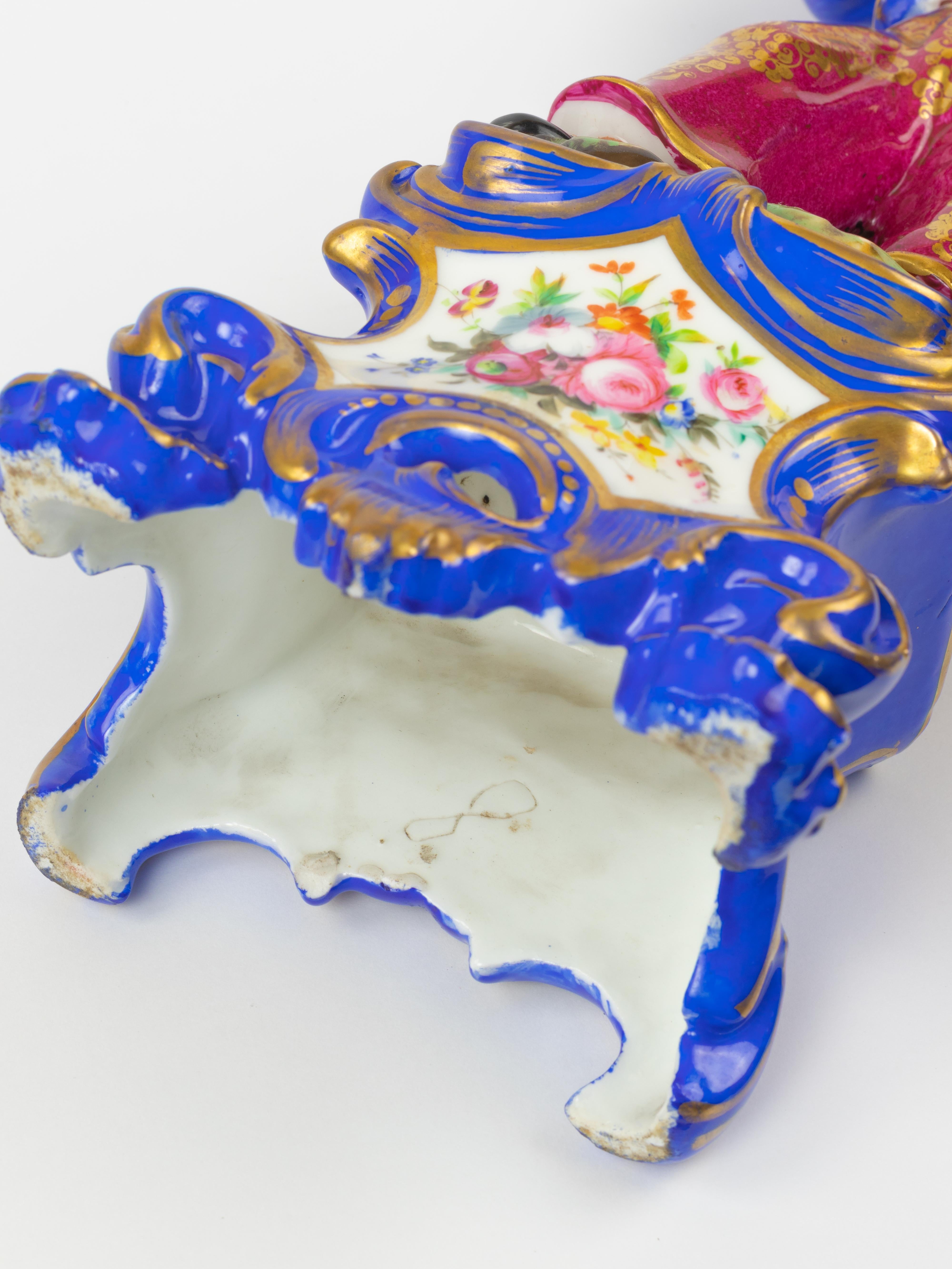 Neobarocco Figura maschile in porcellana di Meissen Porcelain, (XX secolo) in vendita