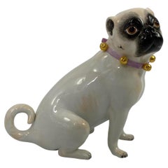 Vintage Meissen Porcelain Pug Dog, C. 1930