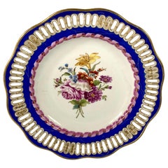 Meissen Porcelain Reticulated Plate, circa 1850