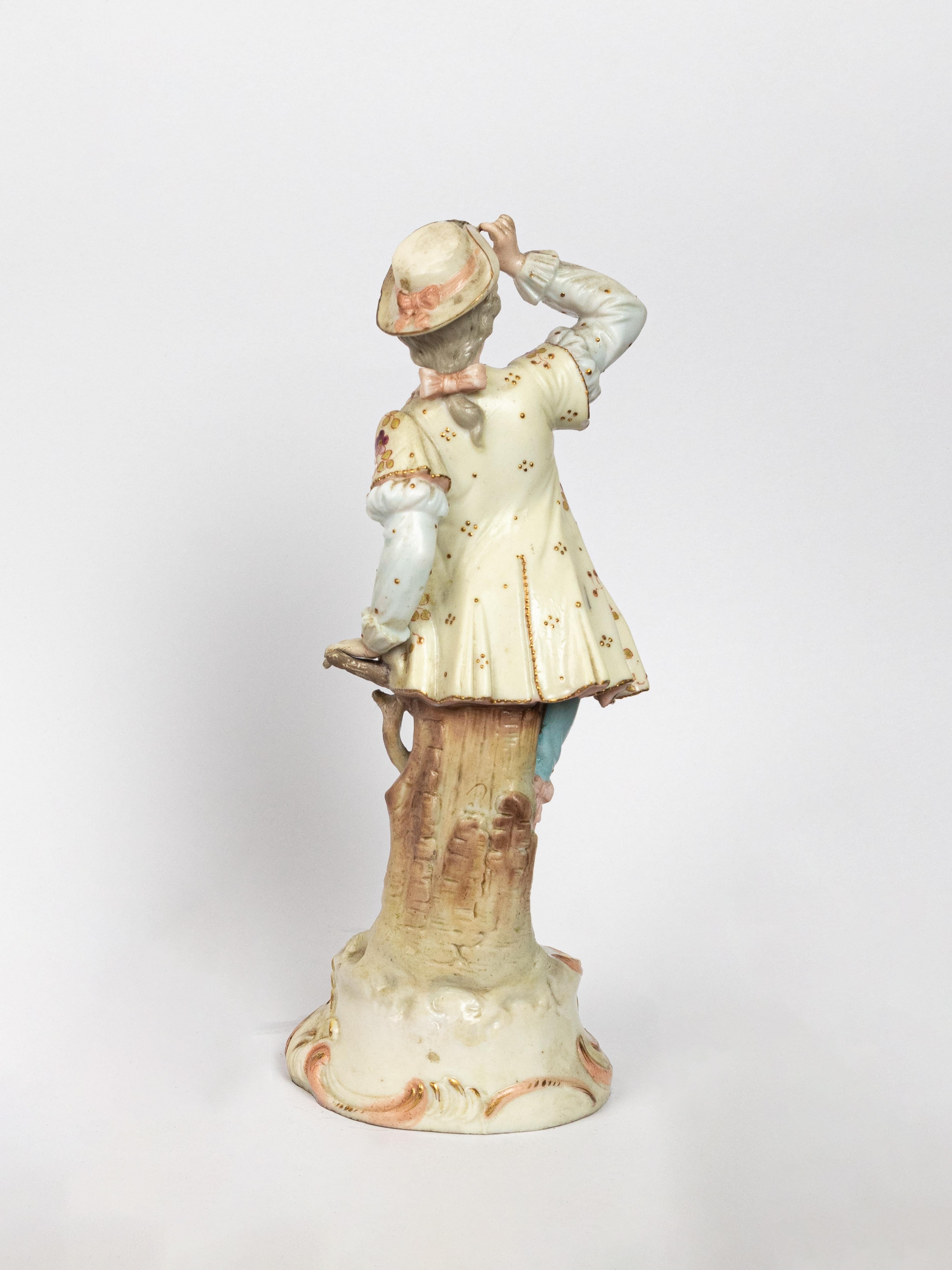 Meissen Porcelain Rococo Couple Figurines, Germany, 19th Century For Sale 7