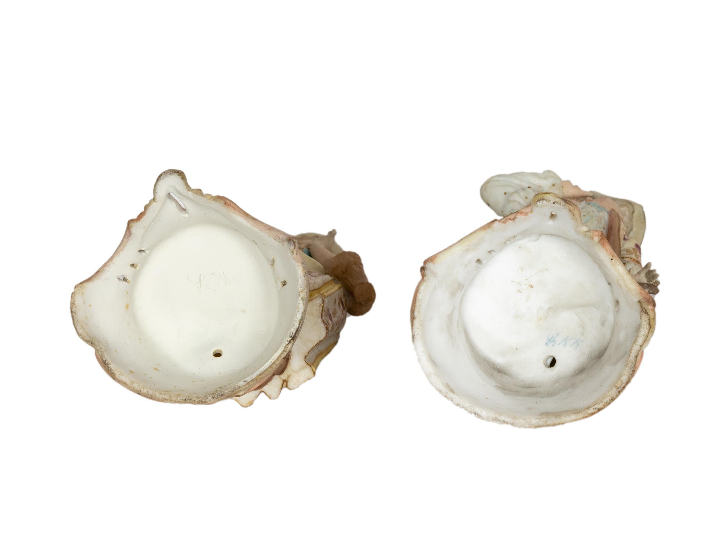 Figuritas de pareja rococó de porcelana de Meissen, Alemania, Siglo XIX en venta 10