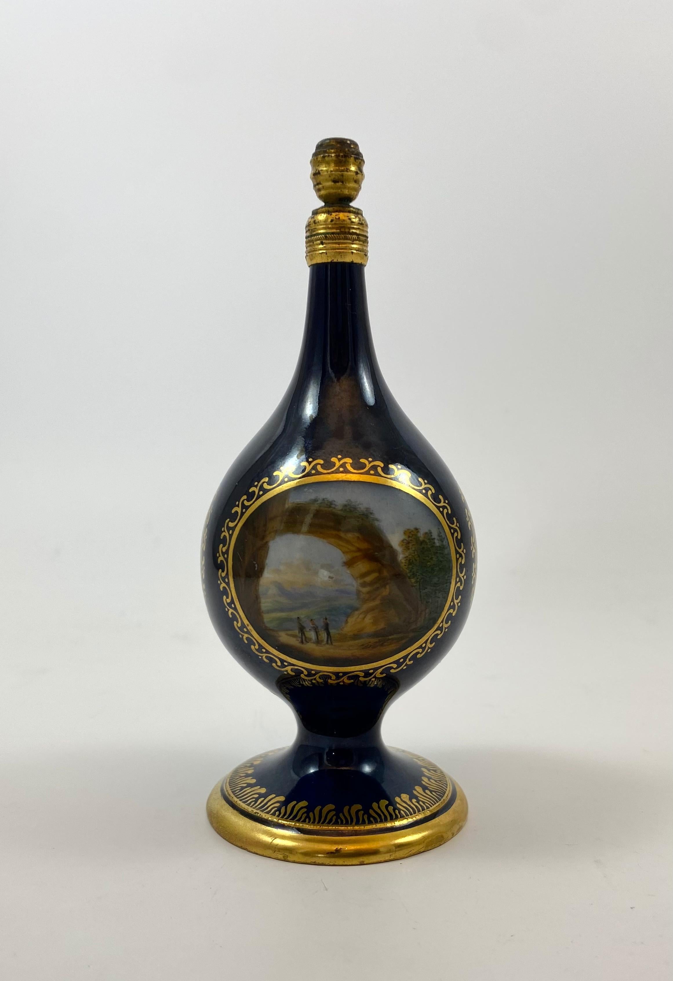 German Meissen Porcelain Scent Bottle, c. 1790, Marcolini Period