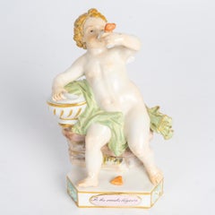 Sculpture en porcelaine de Meissen, XIXe siècle, période Napoléon III.