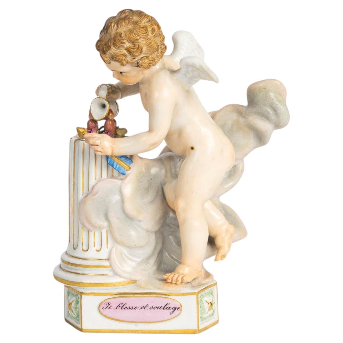 Meissen Porcelain Sculpture, 19th Century, Napoleon III Period. For Sale
