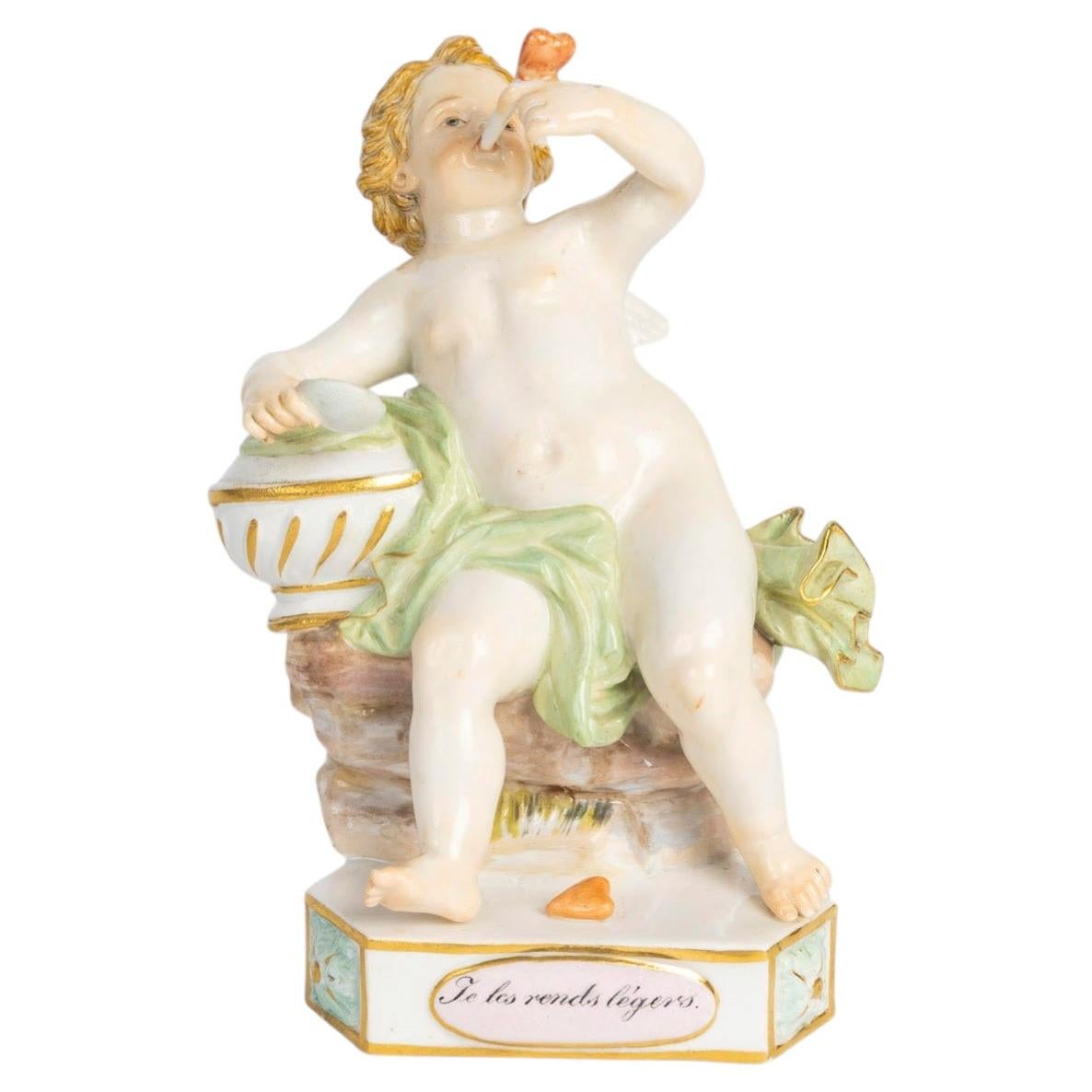 Meissen Porcelain Sculpture, 19th Century, Napoleon III Period.