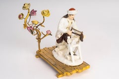 Meissen Porcelain Sculpture Depicting a Russian Peasant, 18th Century.