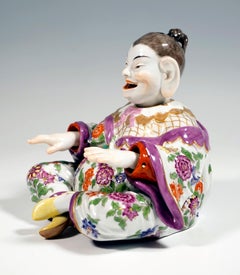 Meissen Porcelain Seated Buddha as a Wiggling Pagoda, by Kaendler, Around 1900