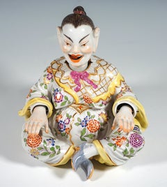 Meissen Porcelain Seated Buddha Figure As Wiggling Pagoda, By Kaendler, 20th