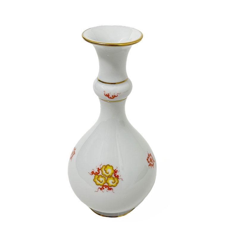 Petit vase à bouton en porcelaine de Meissen avec le motif du 