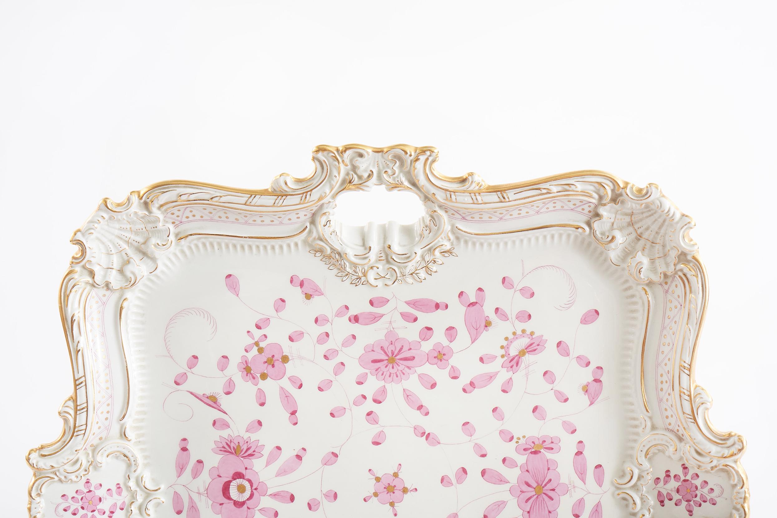 Rococo Service à thé / café en porcelaine de Meissen / 12 personnes en vente