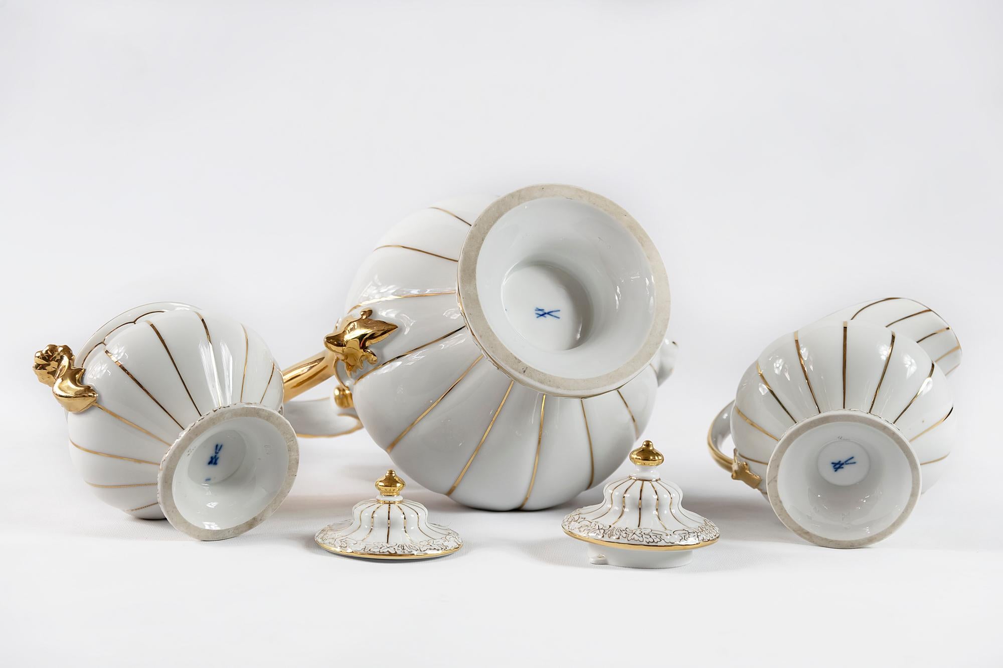 20th Century Meissen Porcelain Tea Set