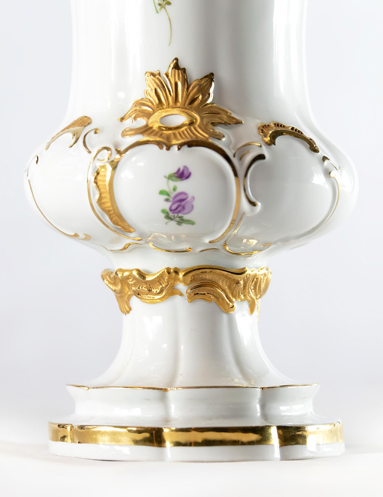 German Meissen Porcelain Vase