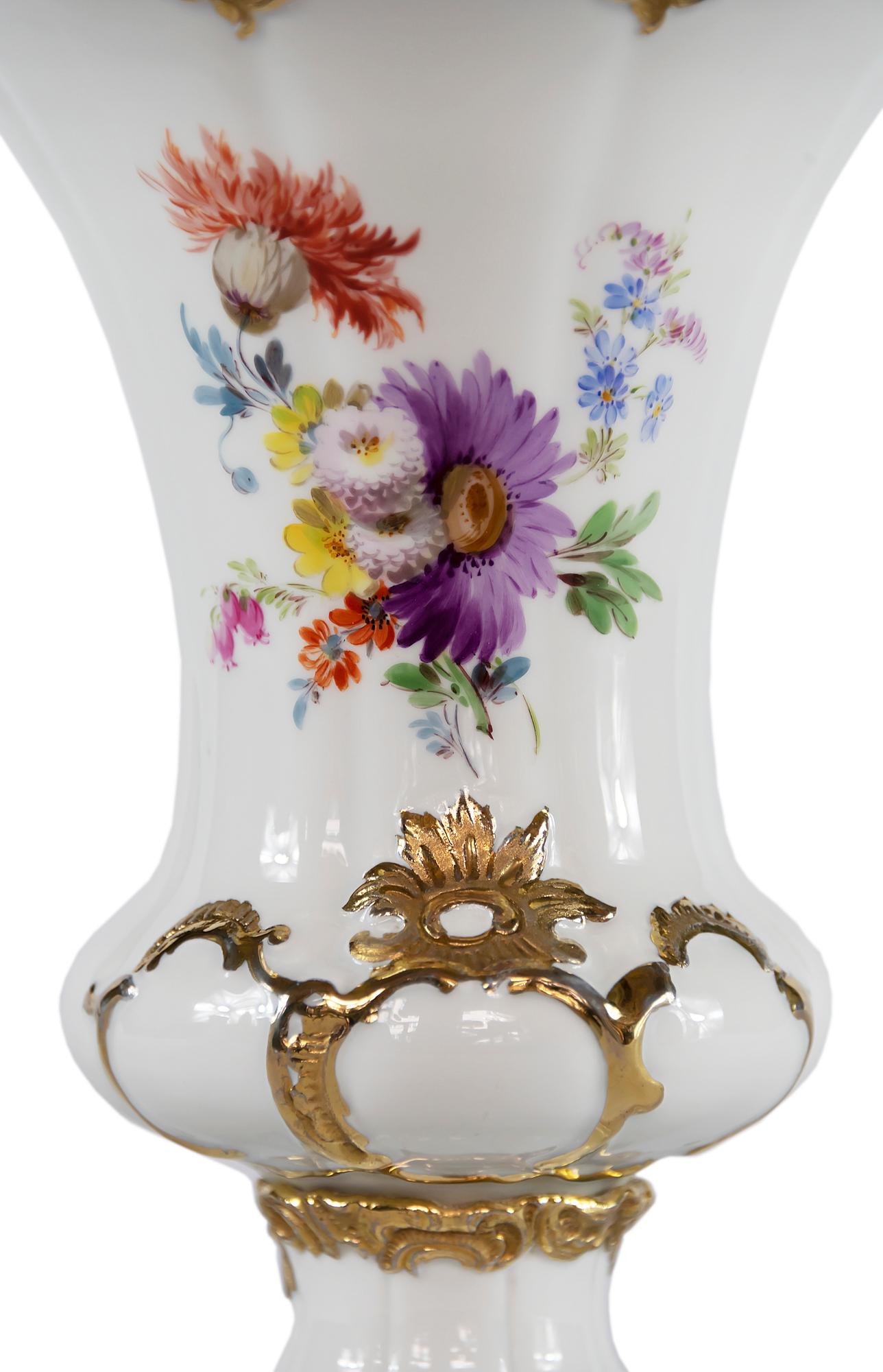 German Meissen Porcelain Vase