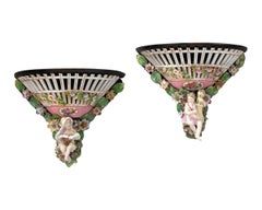 Meissen Porcelain Wall Shelves