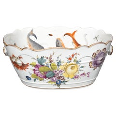 Meissen Porcelain Wine Cooler Centerpiece Bowl