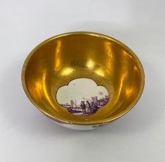 Meissen ‘Puce Ground’ Porcelain Bowl, C. 1740