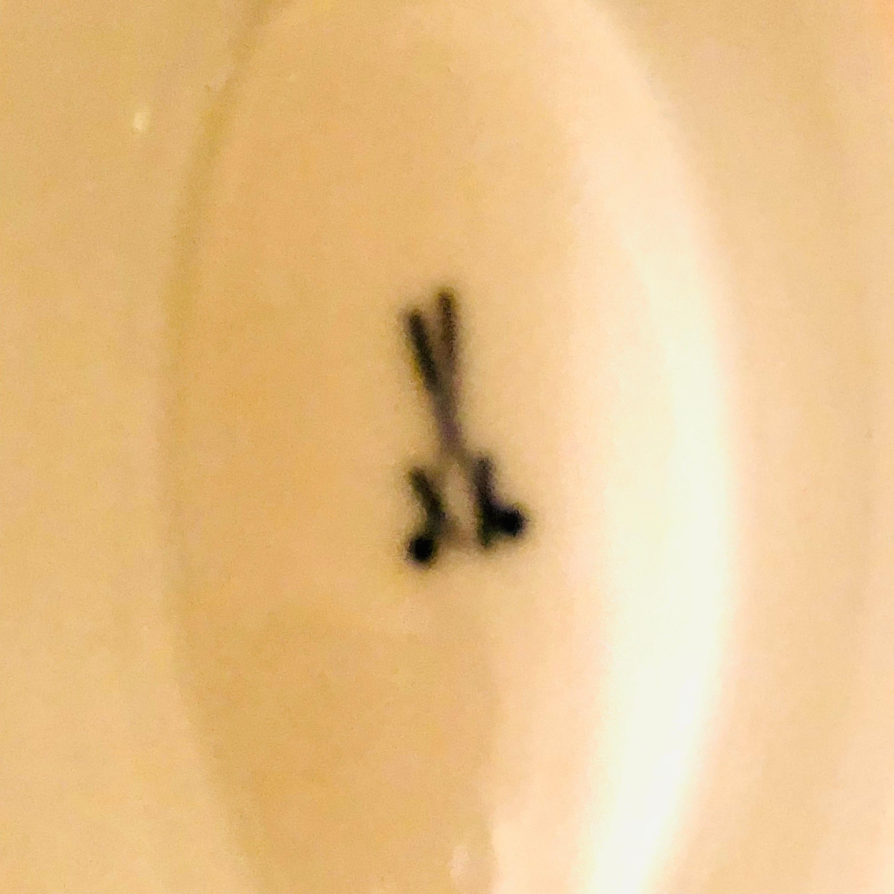 Meissen Purple Indian Gravy with Attached Underplate from the Late 19th Century 4