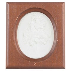 Meissen. Relief plaque in white biscuit porcelain with a tree motif. Ca. 1970s