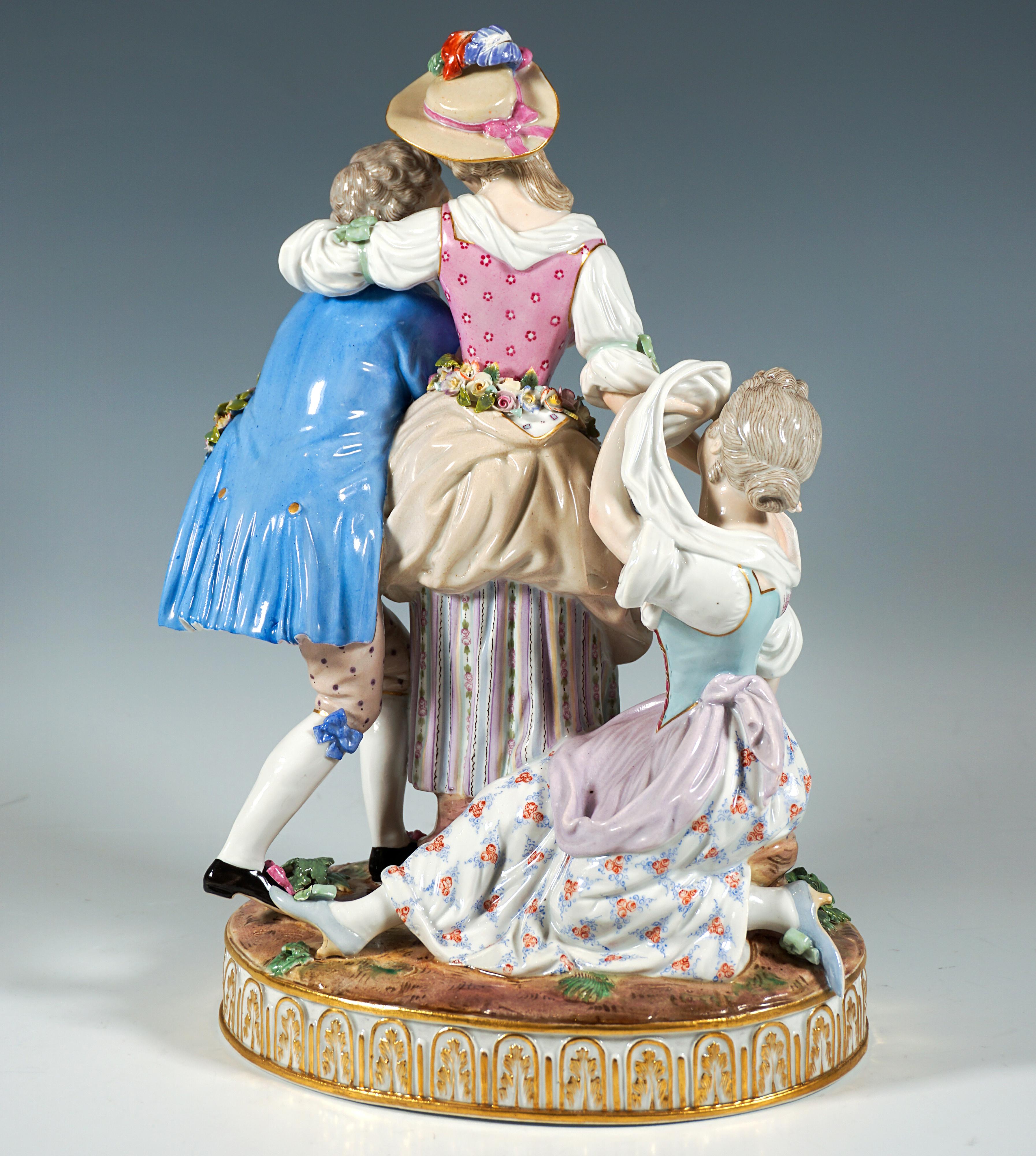 Rococò Gruppo rococò di Meissen 