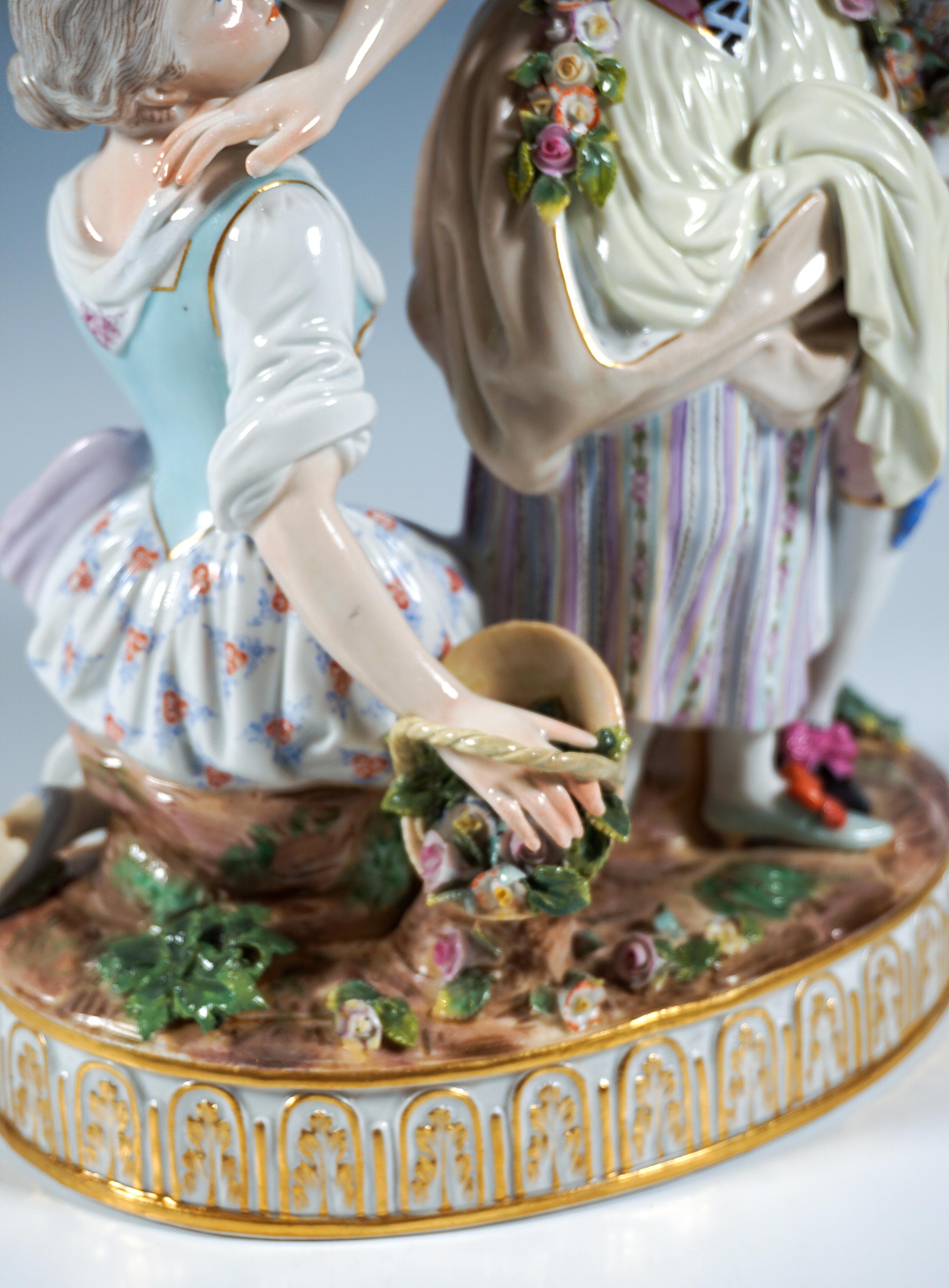 Porcellana Gruppo rococò di Meissen 