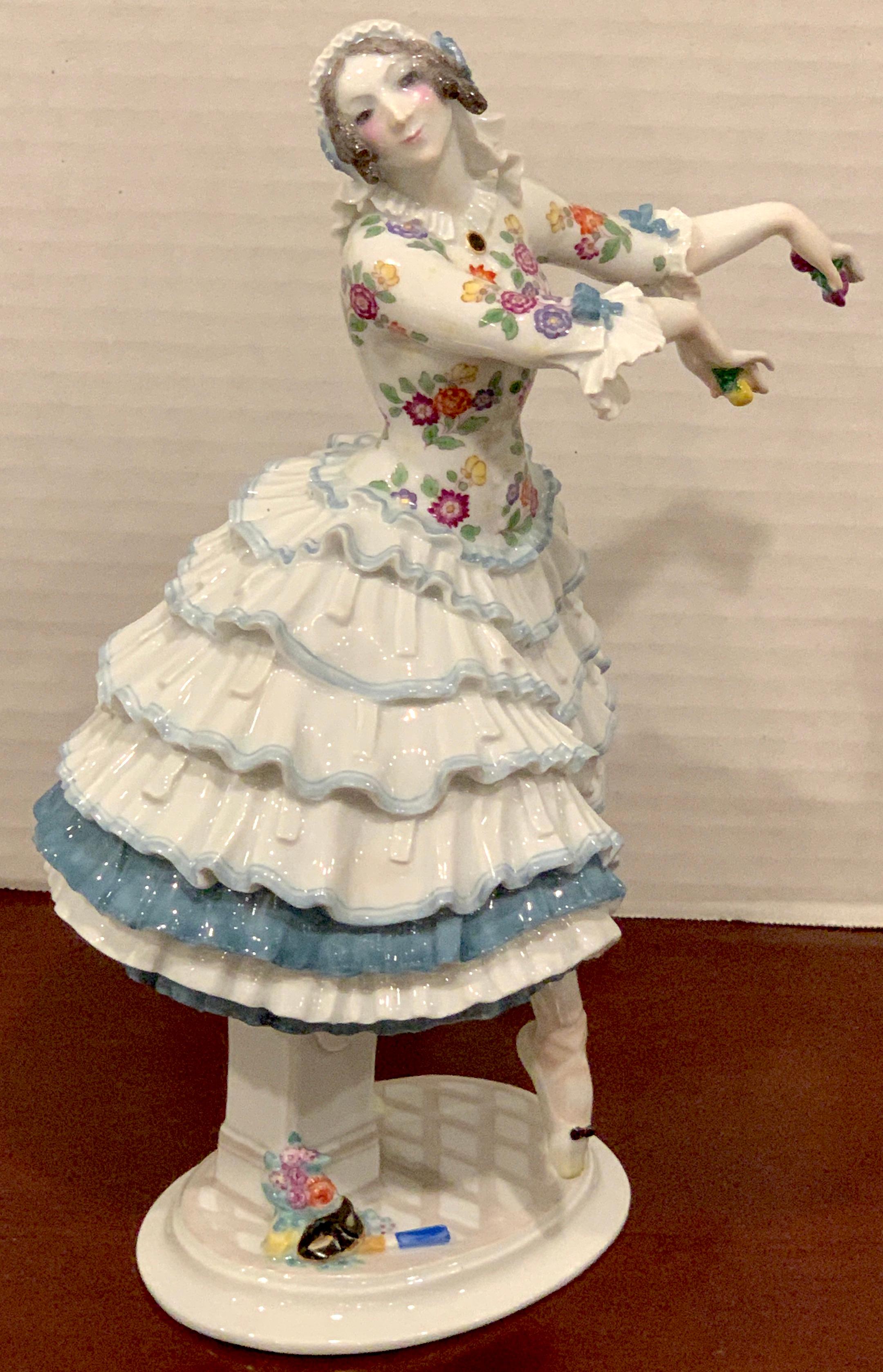 German Meissen Russian Ballerina 'Chiarina', by Paul Scheurich For Sale