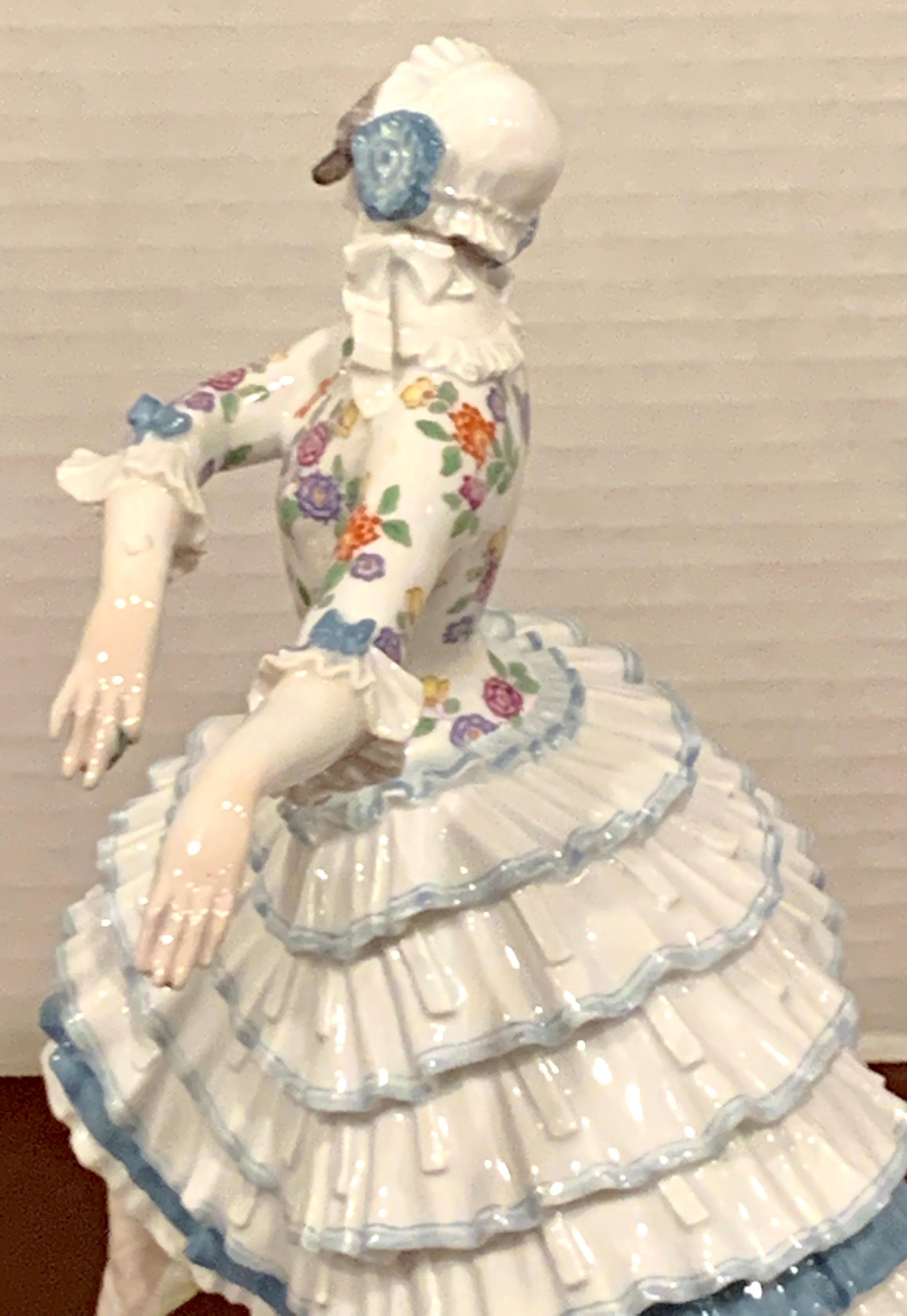 Porcelain Meissen Russian Ballerina 'Chiarina', by Paul Scheurich For Sale