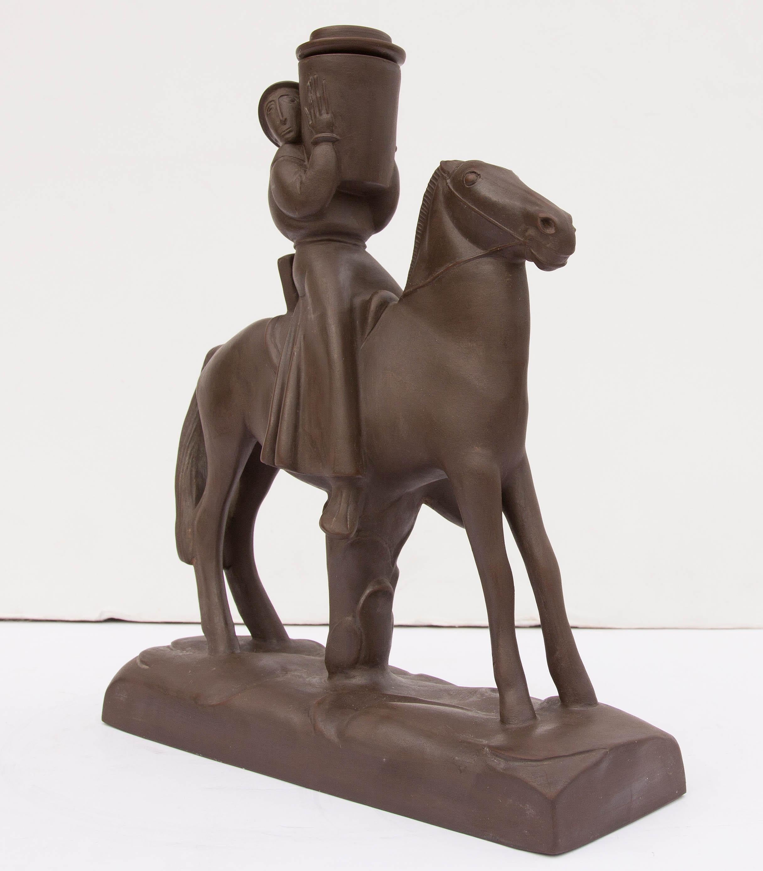Meissen Statue by Bauhaus Artist Gerhard Marcks In Good Condition For Sale In Rochester, NY