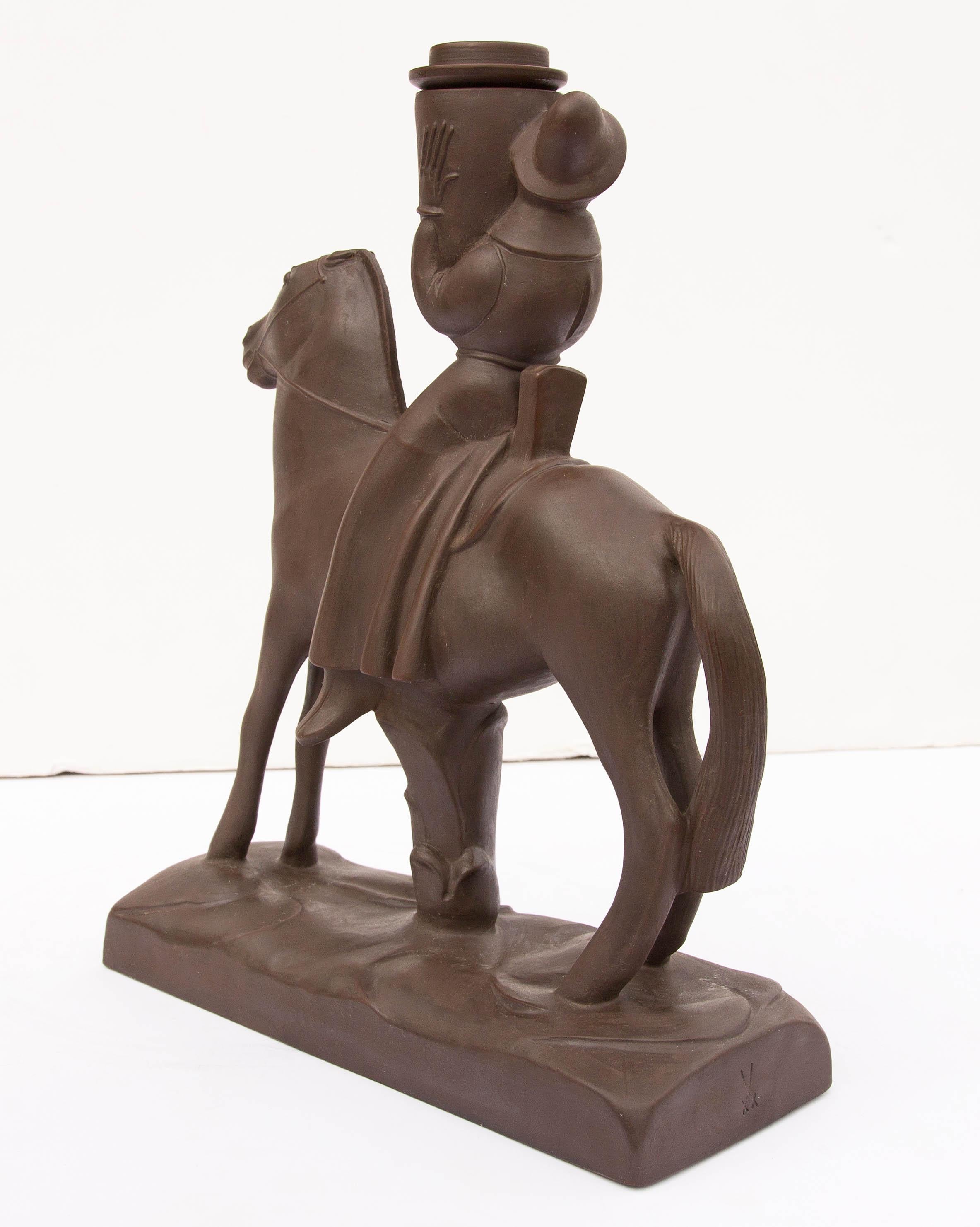 Meissen Sculpture by Bauhaus Artist Gerhard Marcks In Excellent Condition In Rochester, NY
