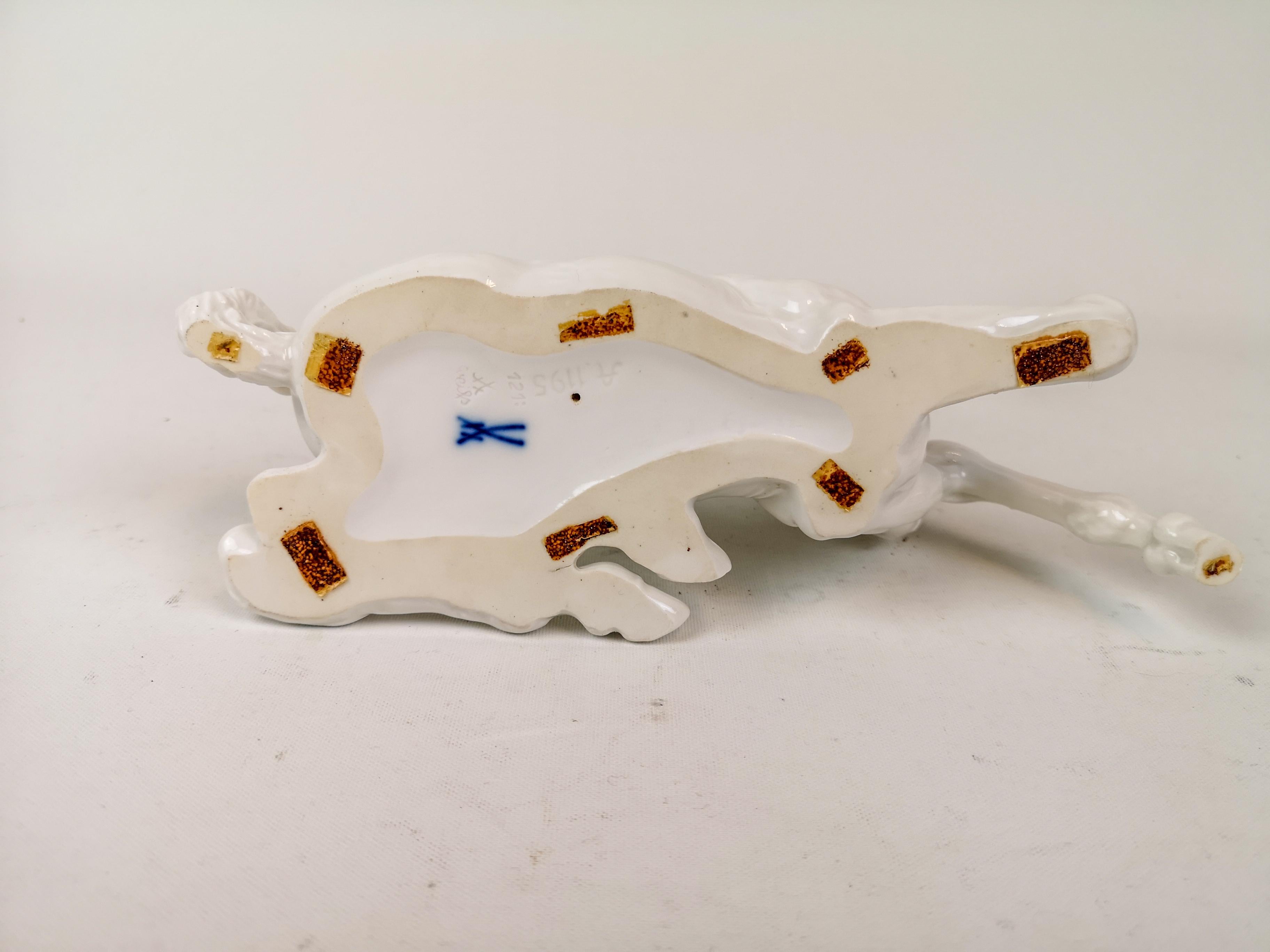 Scultura di Meissen raffigurante un cavallo Erich Oehme, anni '40 1