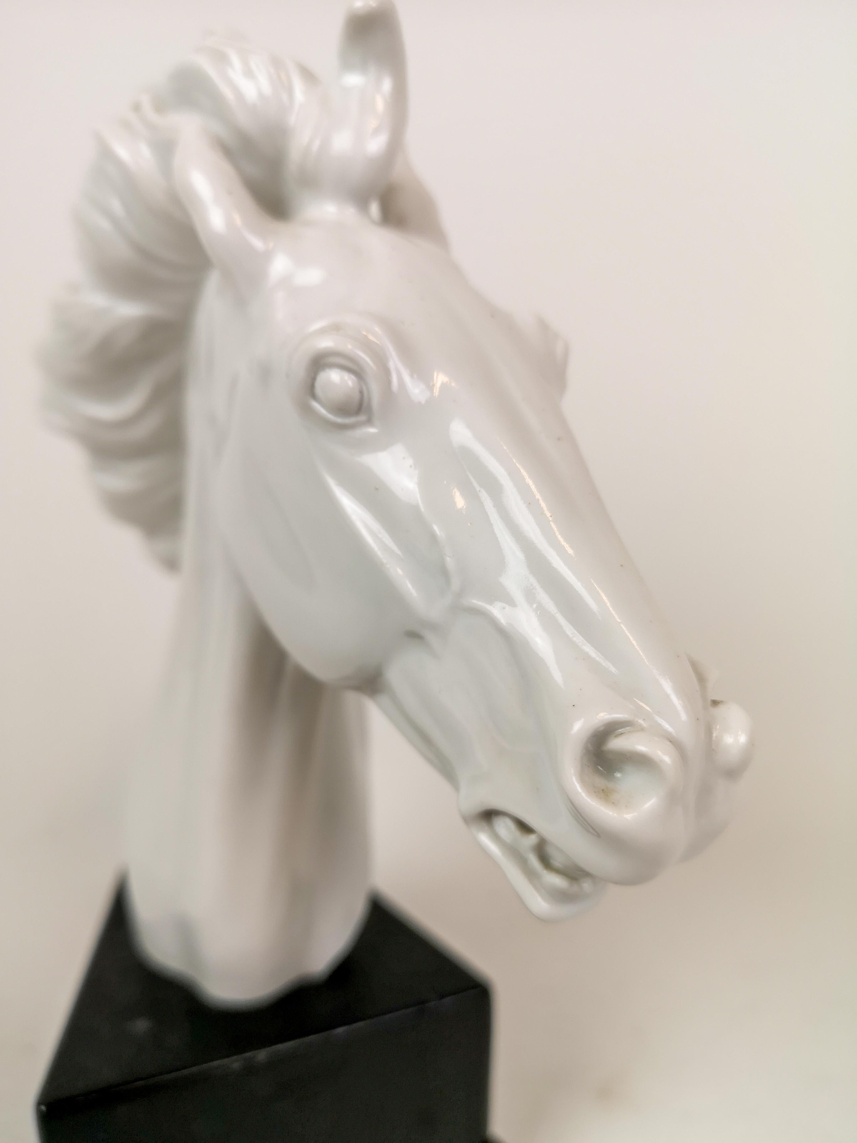 Mid-20th Century Meissen Sculpture of a Horse Erich Oehme, 1949