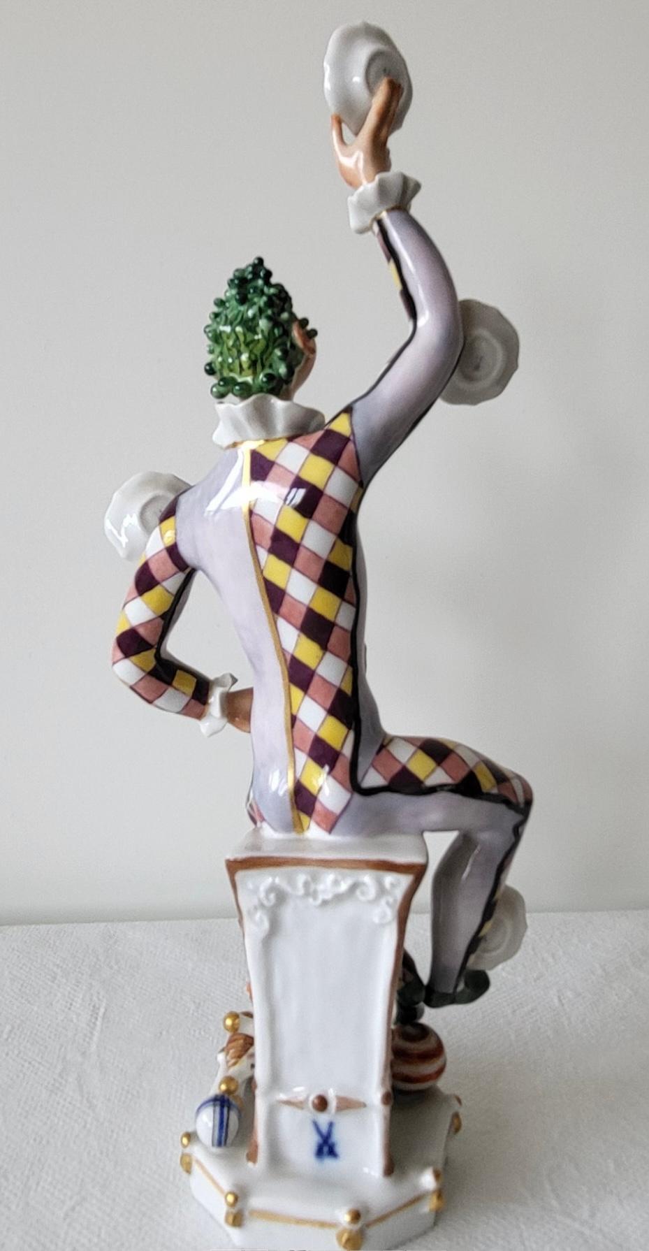 Meissen Sculpture „The Juggler“ by Peter Strang - Limited with Certificate In Good Condition For Sale In Frankfurt am Main, DE