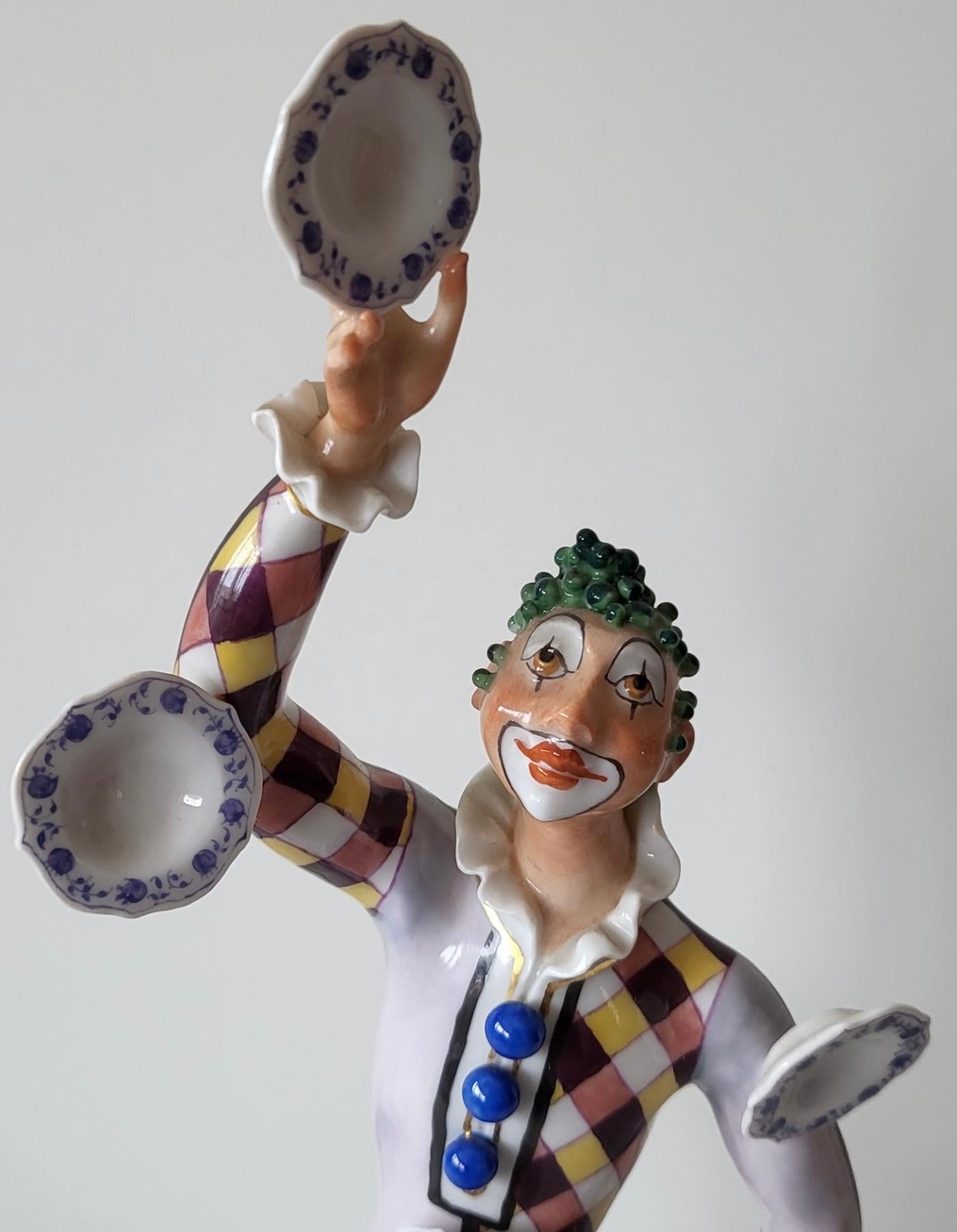 Porcelain Meissen Sculpture „The Juggler“ by Peter Strang - Limited with Certificate For Sale