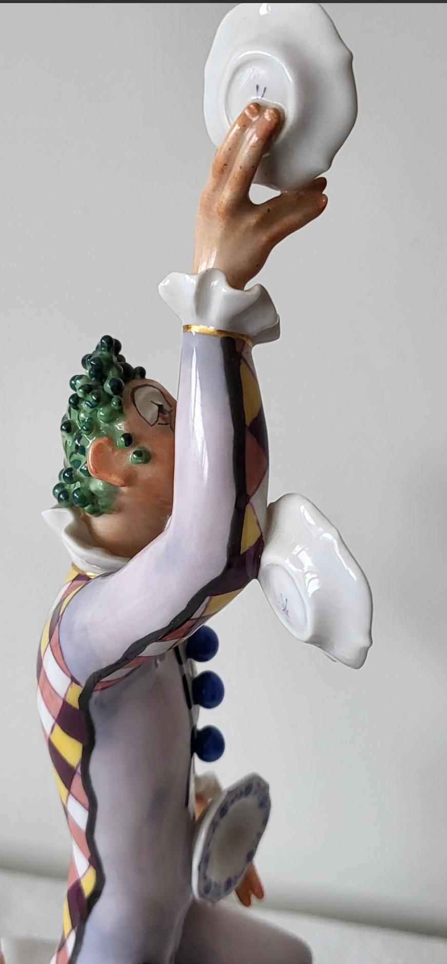 Meissen Sculpture „The Juggler“ by Peter Strang - Limited with Certificate For Sale 2