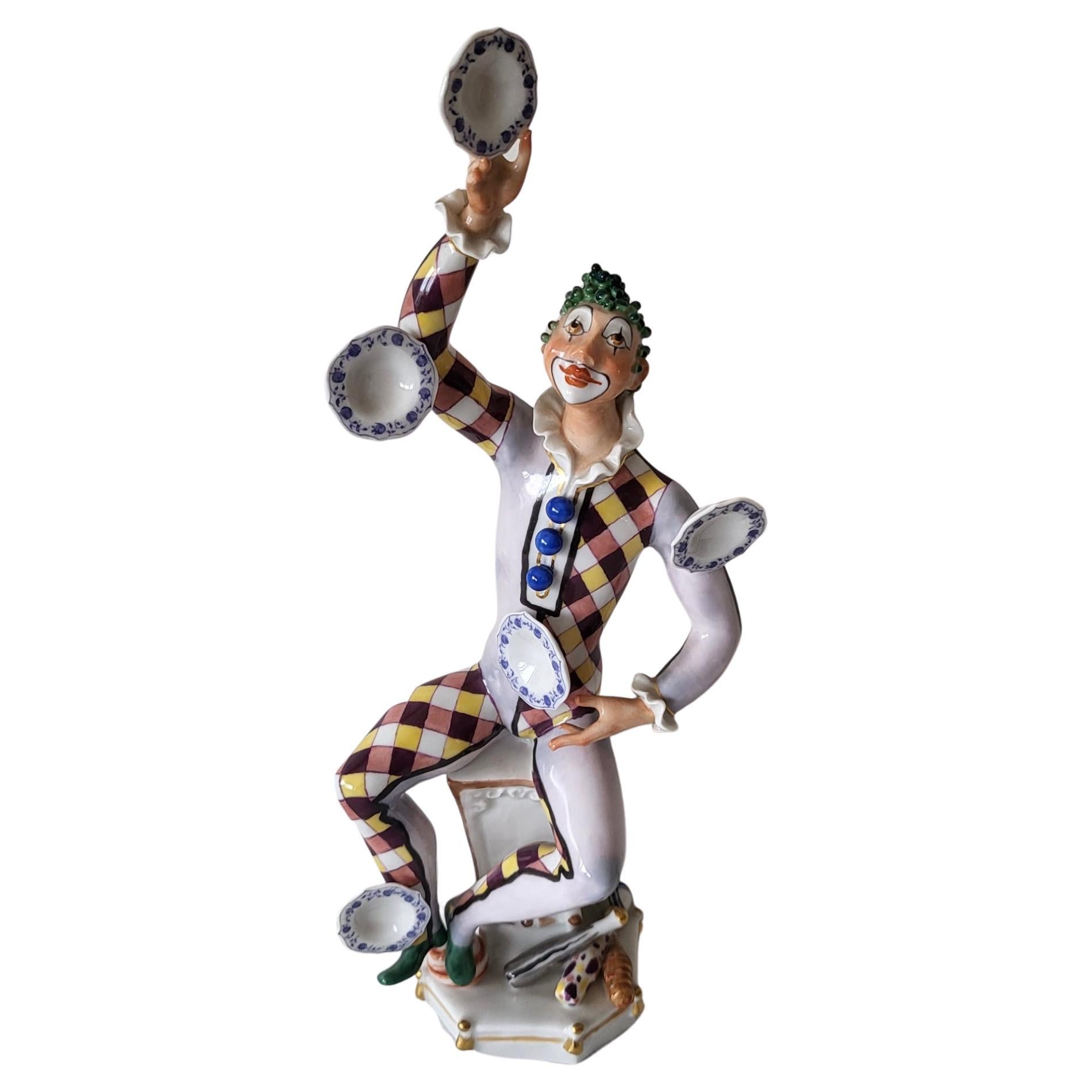 Meissen Sculpture „The Juggler“ by Peter Strang - Limited with Certificate For Sale