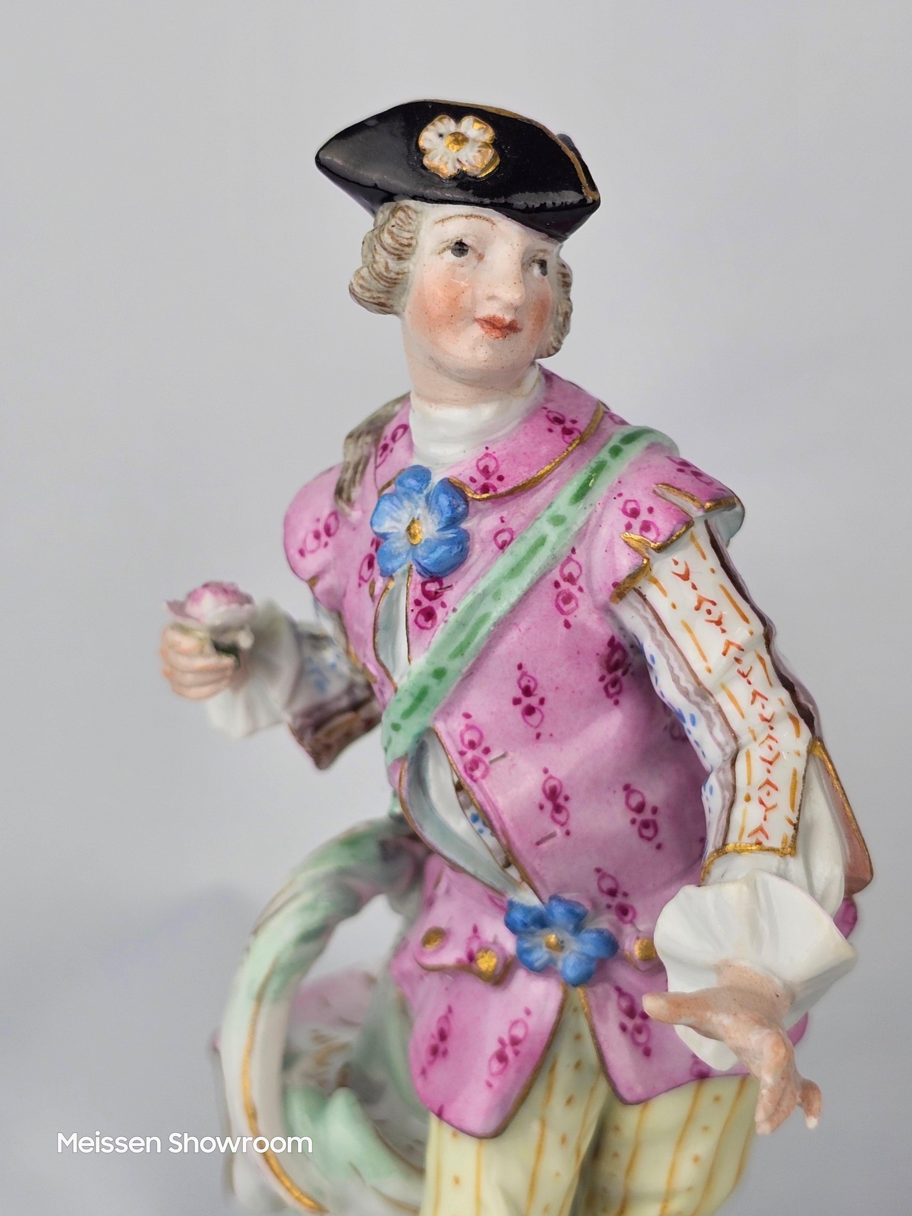 Meissen Shephard and Shephardess In Good Condition For Sale In Altrincham, GB