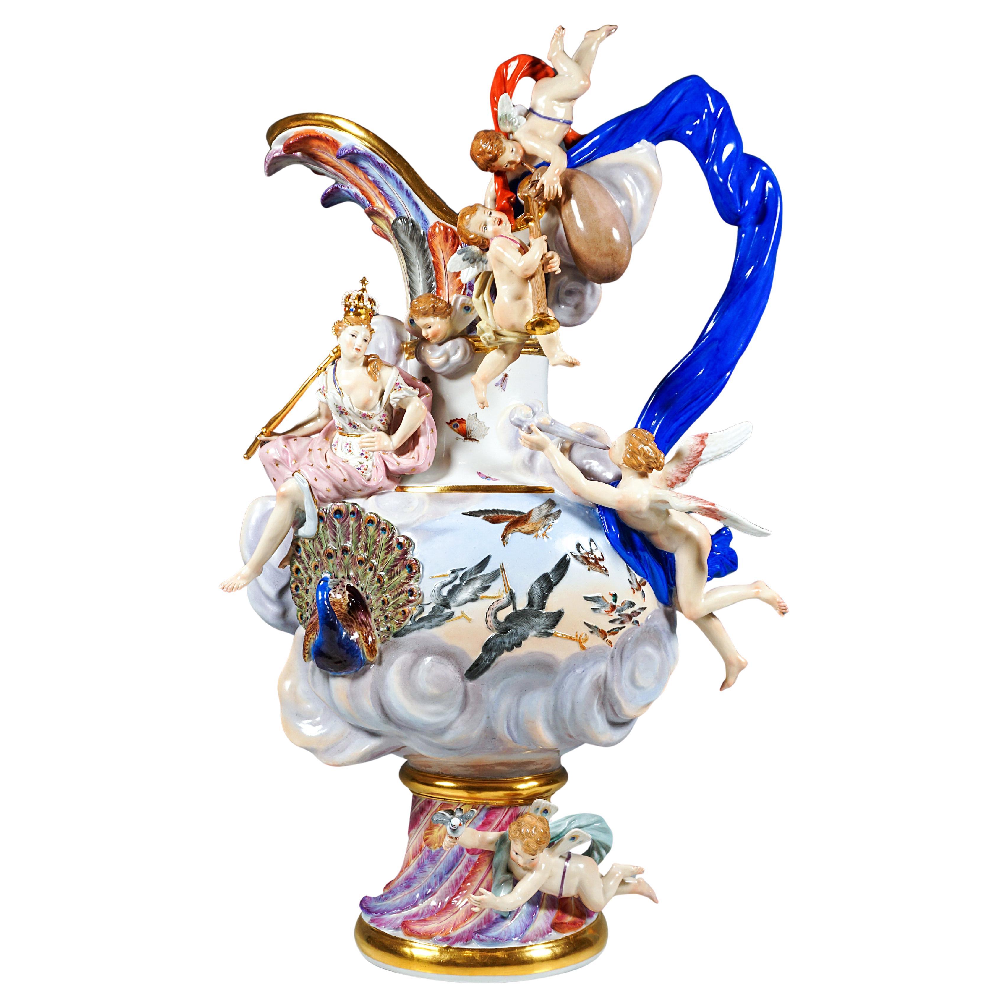 Meissen Splendid Element Vase 'Air', by J.J. Kaendler, Germany, ca 1860/80 For Sale
