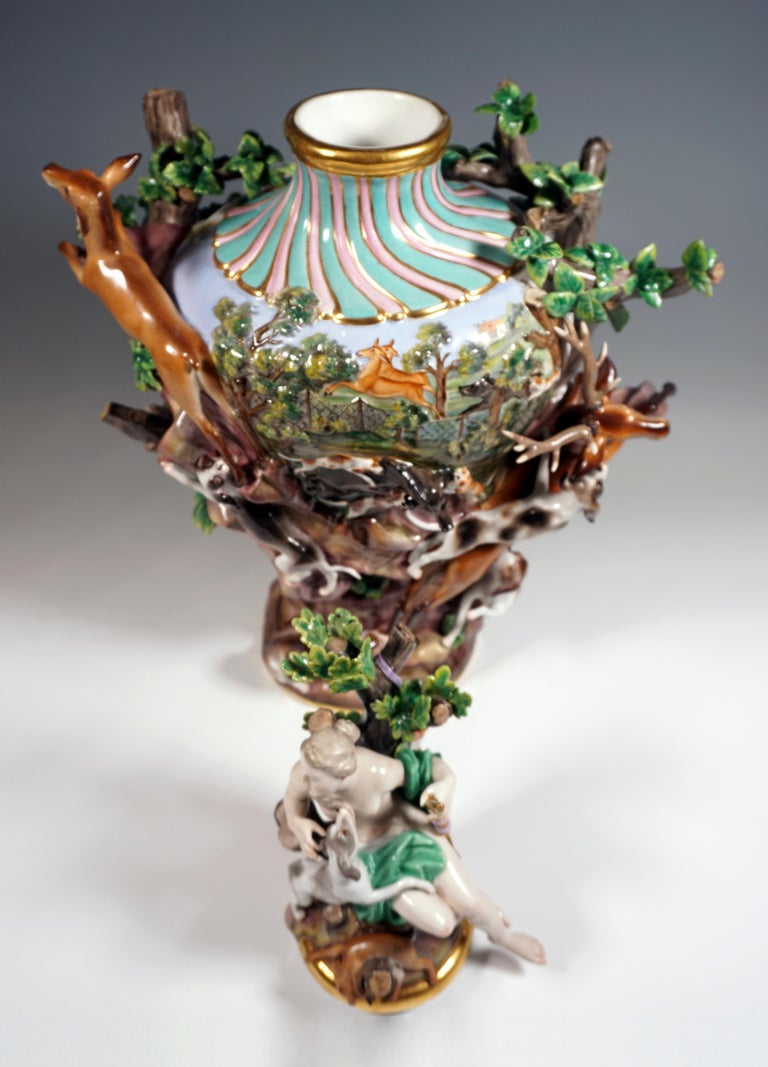 Meissen Splendid Element Vase 'The Earth', by J.J. Kaendler, Germany, ca 1880 For Sale 5