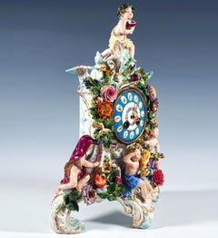 Pendule Meissen Splendeur 'The Four Seasons' par E.A. Leuteritz, vers 1880