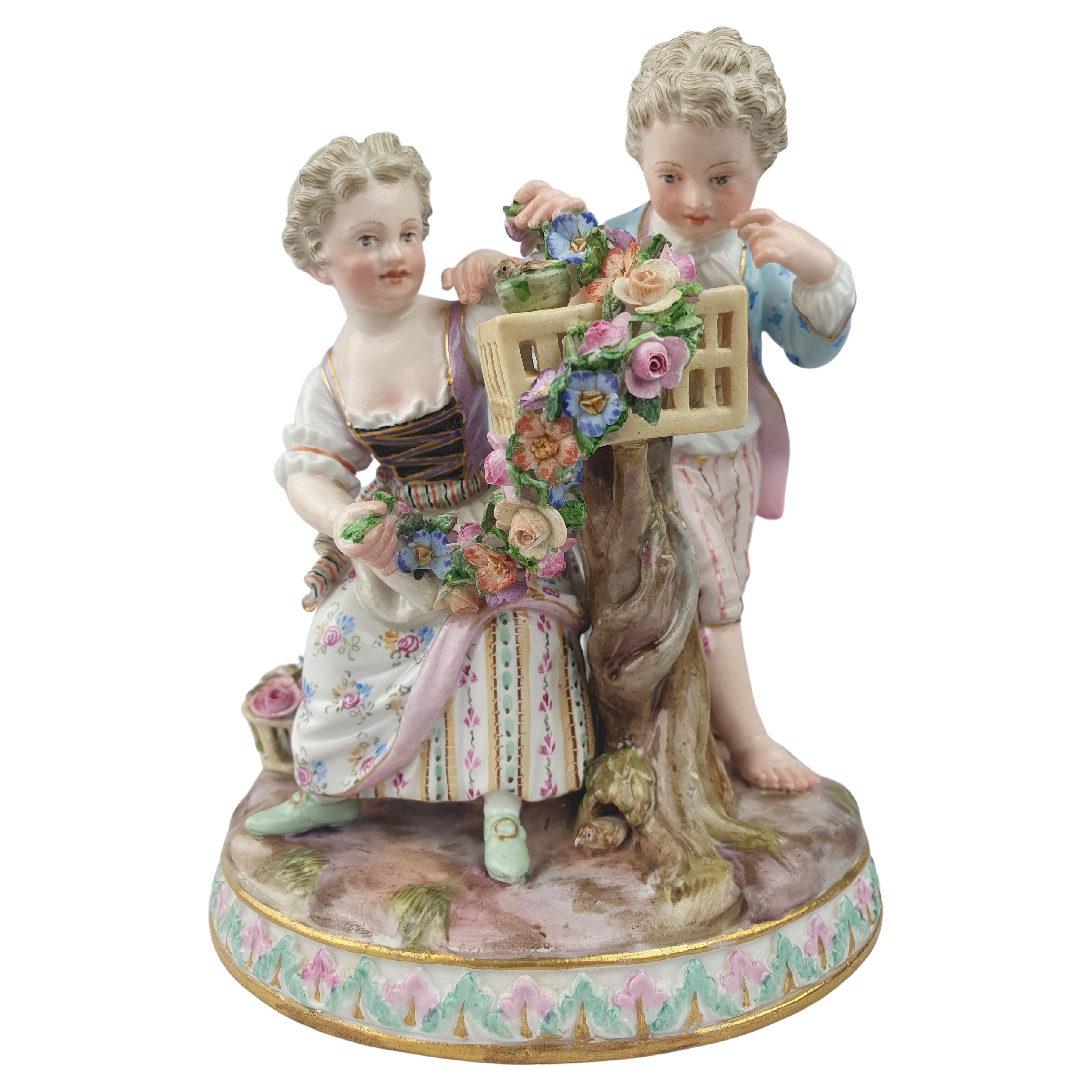 Meissen Spring Season Group For Sale