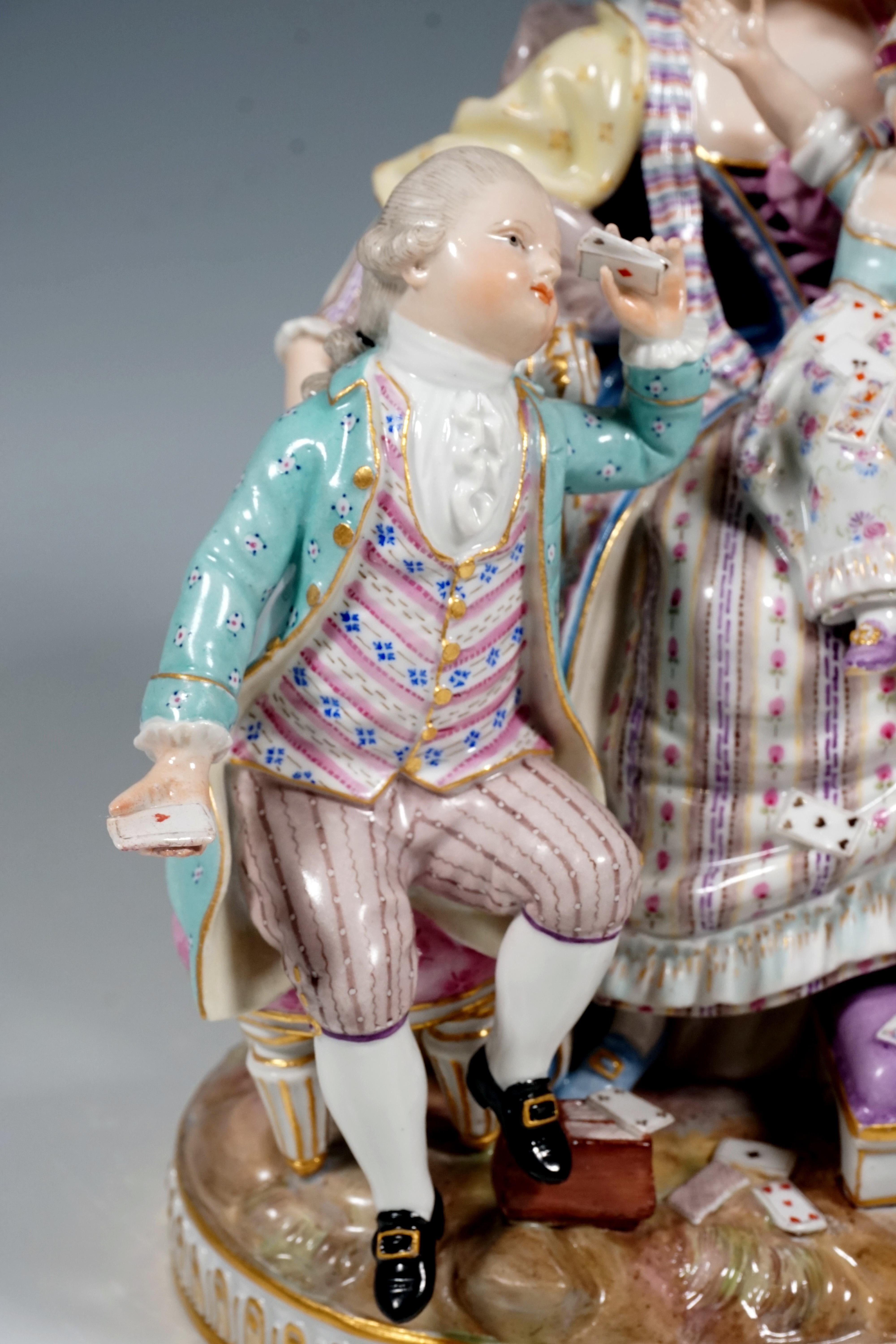Meissen Stunning Figurine Group The Loving Mother by Michel V. Acier, circa 1870 In Excellent Condition In Vienna, AT
