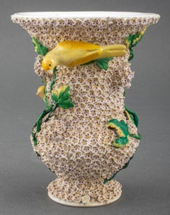 Meissen Style Schneeballen Vase, 19th C