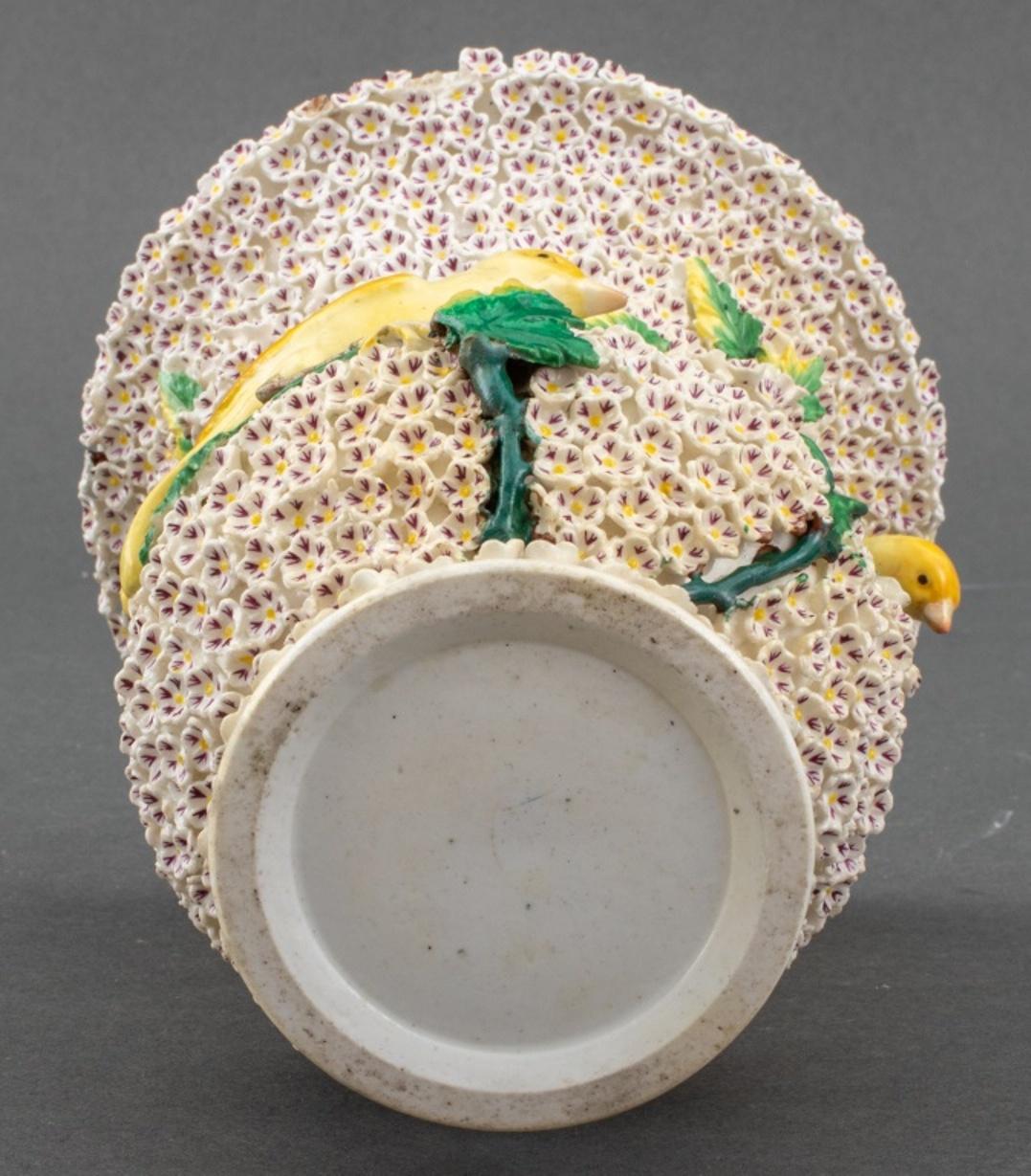 Meissen Style Schneeballen Vase, 19th C 1
