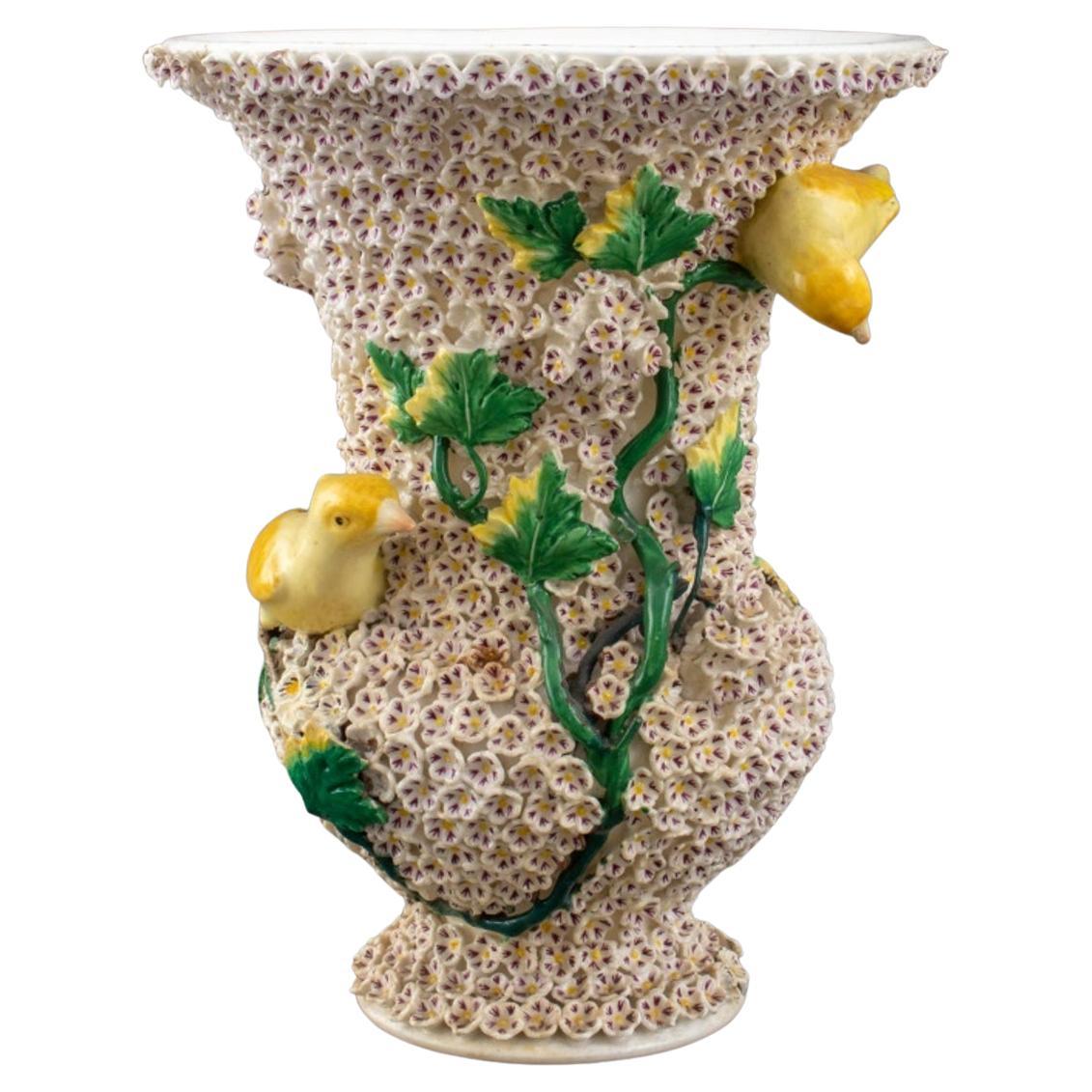 Meissen Style Schneeballen Vase, 19th C