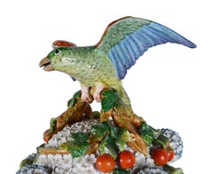 Meissen style Snowball lidded vase, C19th